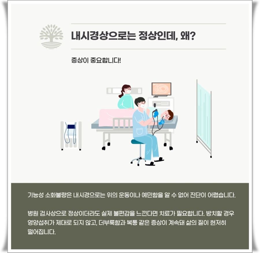 기능성 소화불량을 설명한 인포그래픽